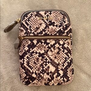 Snake Print Women's Magnetic Belt Clip Bag